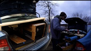 DIY Car Camping Cooking Shelf Build - Camp & Cook Field Test