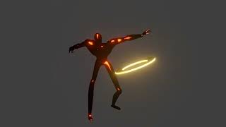 Tron Disc throw animation test