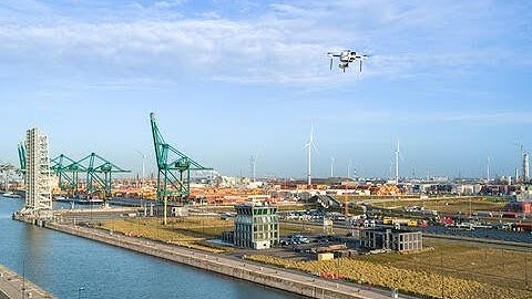 World first: new drone network for smooth and safe traffic in Antwerp