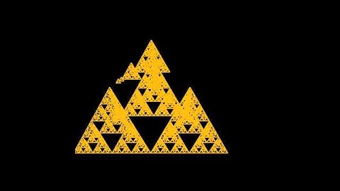 bottom-up generation of a sierpinski pyramid