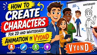 How To Create Characters for 2D & Whiteboard Animation in Vyond | Complete Beginner Tutorial 2026