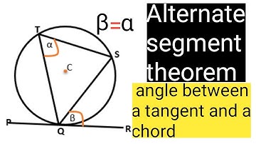 Alternate segment theorem | Circle Theorem
