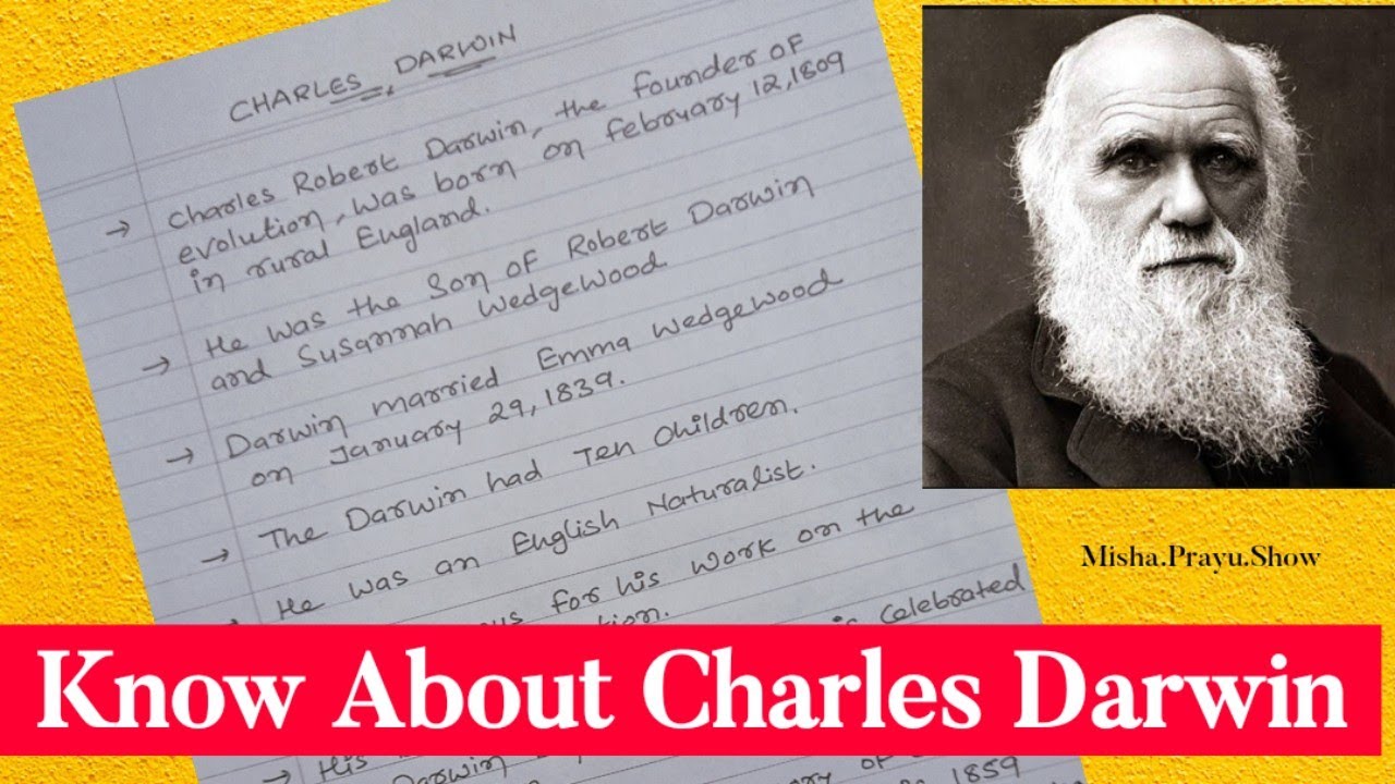 short essay on charles darwin