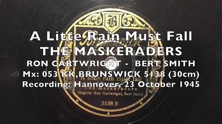 A Little Rain Must Fall - The Maskeraders - Ron Ca...