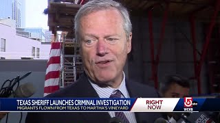 Gov. Baker 'glad' Texas sheriff will investigate migrant flights