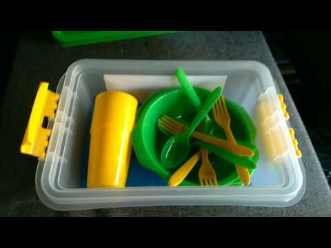 Набор посуды для пикника в газель. Обзор от Геолога.