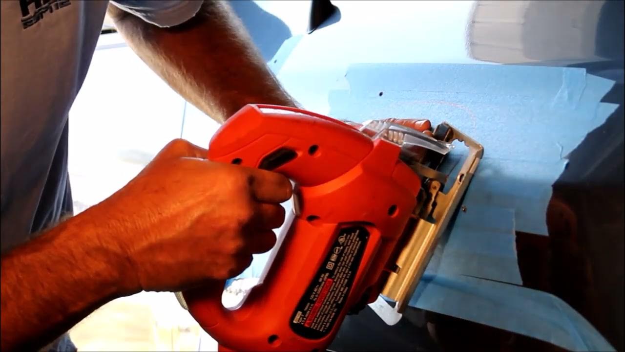 Black and Decker Fender Wrecker5th Gen 4Runner Snorkel cut with Jig