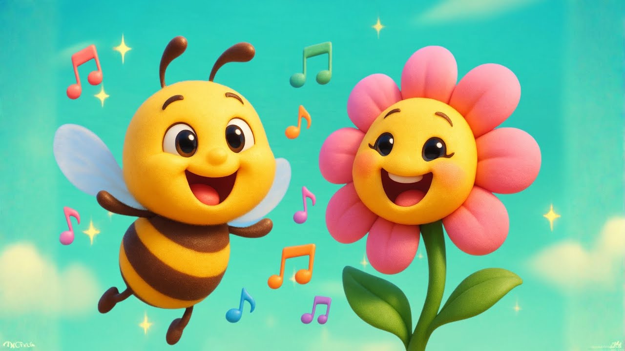 🐝 Happy Bee & Flower Dance – Fun Kids Song 🌸🎵
