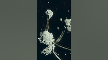 Asteroid Village (Blender geometry nodes, #nodevember2022)