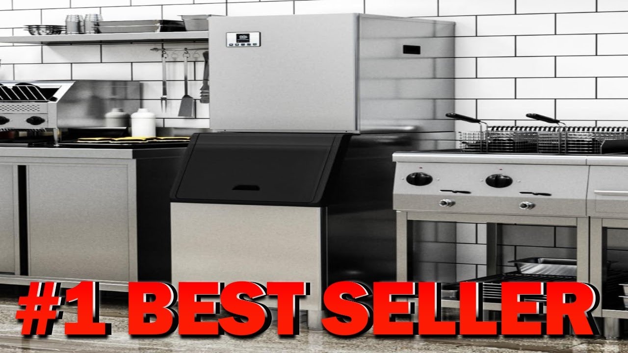 Промышленный льдогенератор YITAHOME на 550 фунтов с бункером для хранения льда на 360 фунтов - B0...