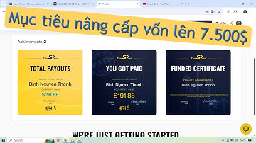 Hướng dẫn rút tiền quỹ the5ers mới nhất 2025, hành trình trade quỹ The5ers, Trade Vàng XAUUSD
