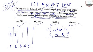 ISI MSTAT 2018 QUESTION PAPER SOLUTION WITH FULL AND DETAILED EXPLANATION. EXAM PATTERN.