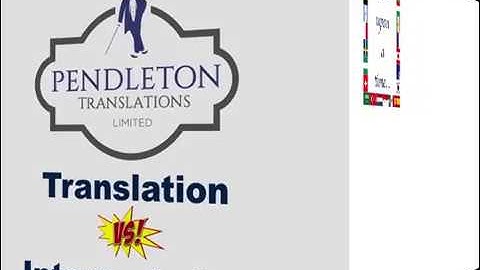 Translation vs Interpretation
