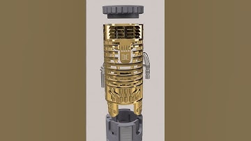 Some early renders and test print of an upcoming commission. #3ddesign #customlightsaber #shapr3d