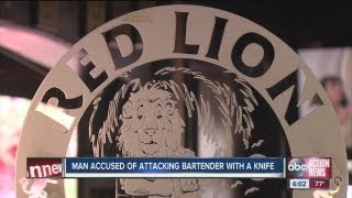 Patron accused of stabbing Red Lion Pub barmaid on Indian Rocks Beach after he was denied service