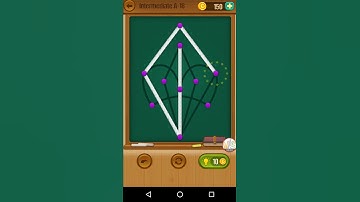 One Line Curve Drawing Intermediate A Level 18 Solution Walkthrough Gameplay