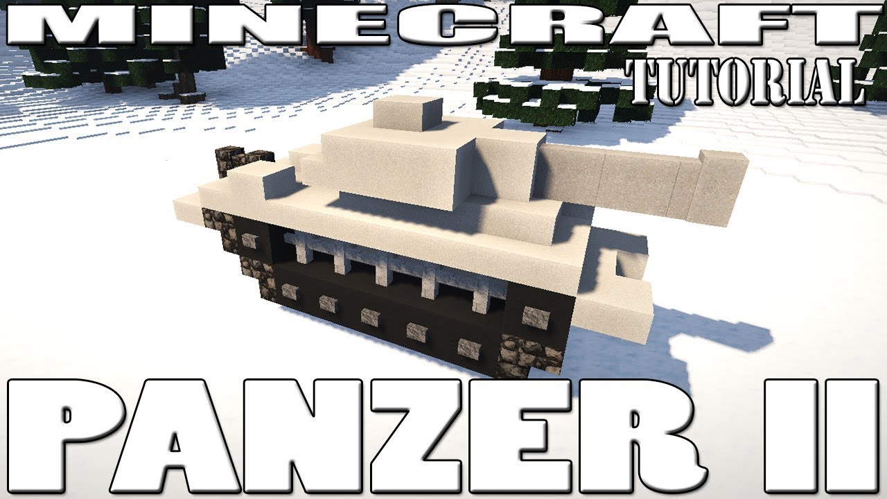 Minecraft / Hytale : Tank Tutorial (Panzer II) - YouTube