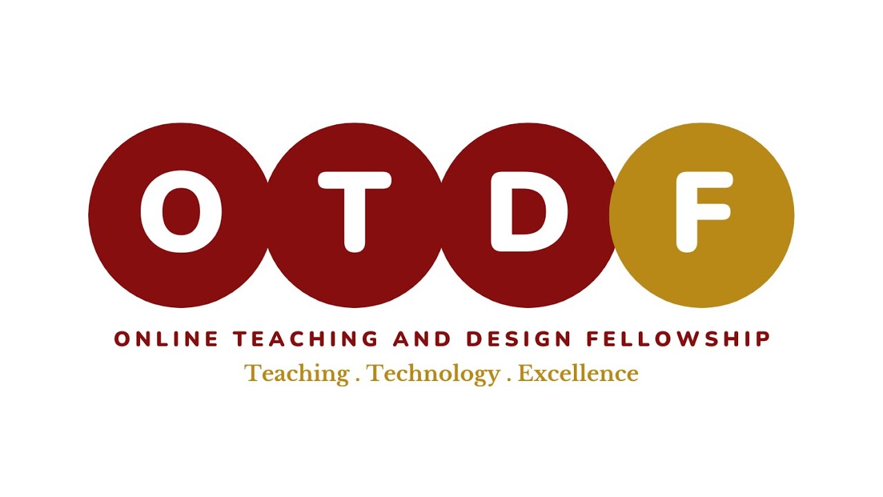 Otdf Rtdf Online Teaching and Design Fellowship - YouTube