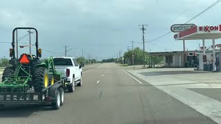 Driving Along U.S-MEXICO Border South Of Laredo, Texas