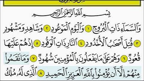 سورة البروج ٨ - ٩ تكرار الاية