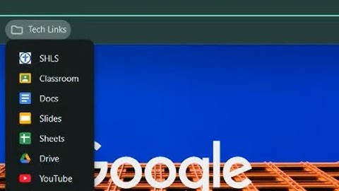 Organizing with Bookmarks Folder and Bookmarks