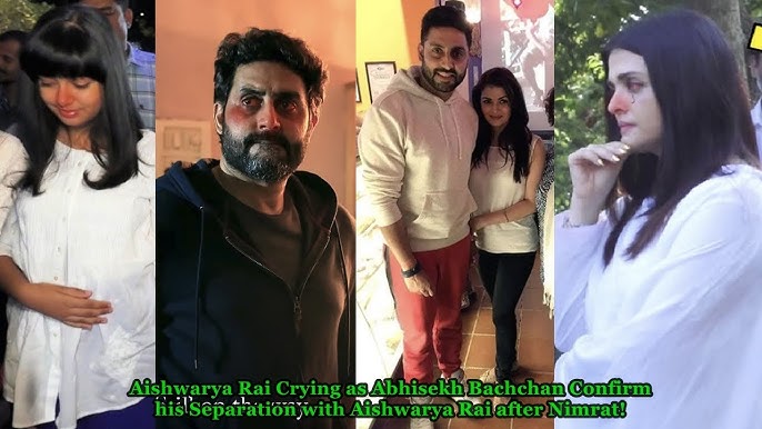 Aishwarya Rai Crying as Abhisekh Bachchan Confirm his Separation with  Aishwarya Rai after Nimrat!
