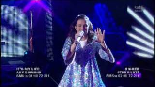 Amy Diamond - It's My Life (2009 Melodifestivalen, Andra Chansen, lyrics_EN_BR @ Live)