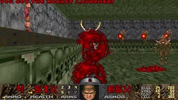Doom Demonfear (1999) MAP16: "The Lesser Temple" UV Fast Speedrun 0:42