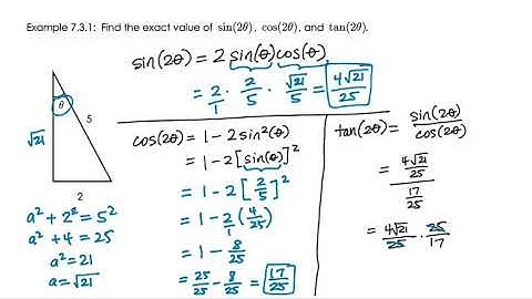 7.3 Double-Angle, Half-Angle, and Reduction Formulas