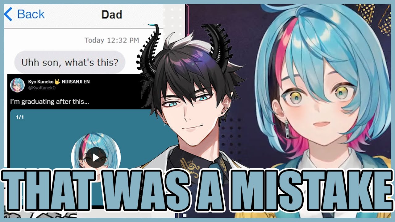 Kyo 𝙃𝙀𝘼𝙑𝙄𝙇𝙔 𝙍𝙀𝙂𝙍𝙀𝙏𝙎 his voice tweet about Ren 【NIJISANJI EN】