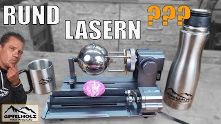 Rund lasern - Rotary R1 Pro und R2 von Atomstack im Test - Roller - Rotary Einstellungen - Bedienung