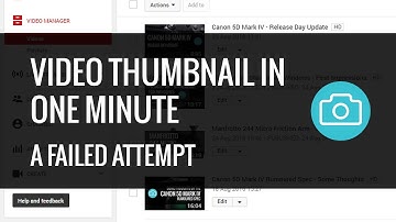 YouTube Thumbnail in 1 Minute - Failed Attempt