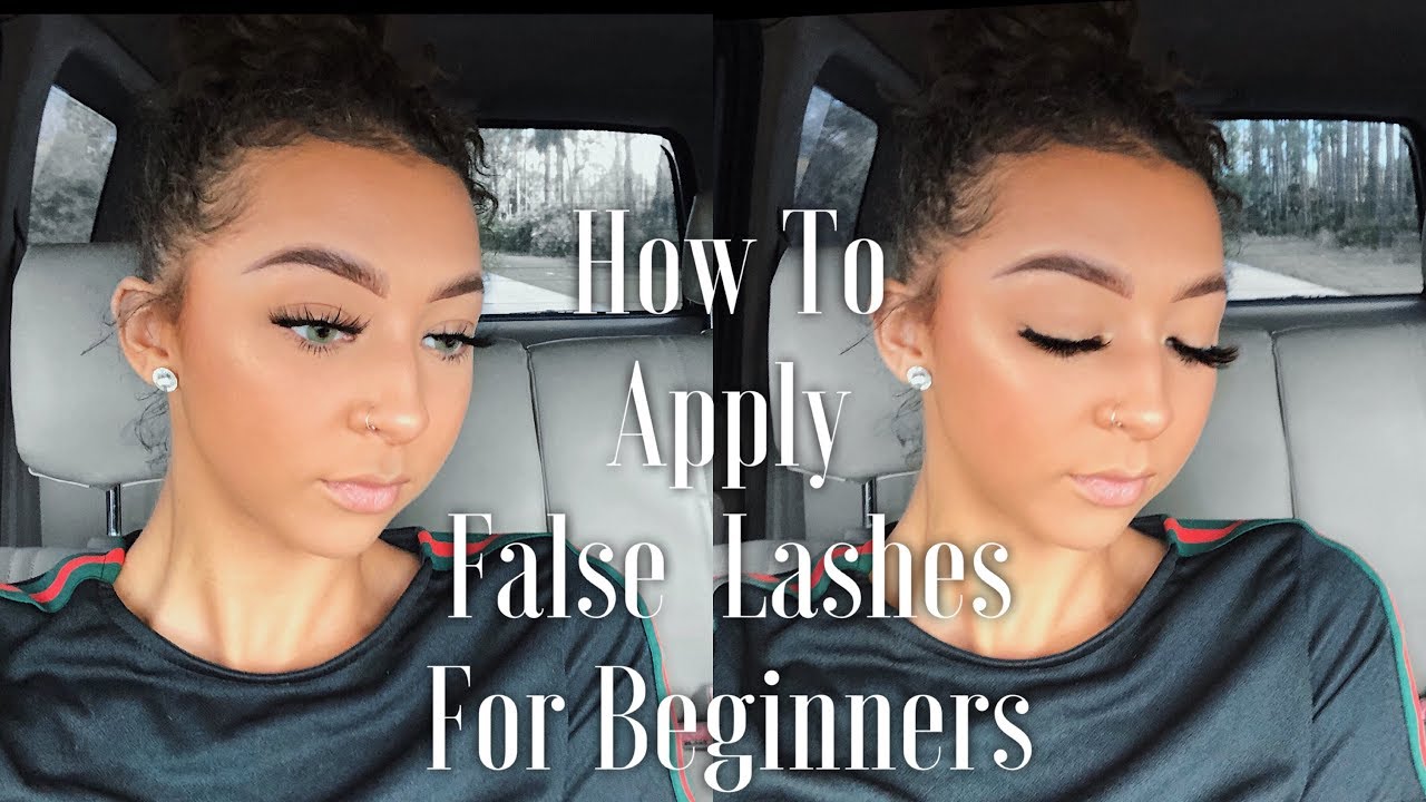 How To Apply False Eyelashes | BEGINNER FRIENDLY | Lexi Luxury - YouTube