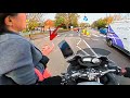 Lady walked RIGHT under the WHEELS | Epic Motorcycle Moments
