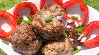 How To Make Meatballs ( Cheese Stuffed Meatballs Recipe)