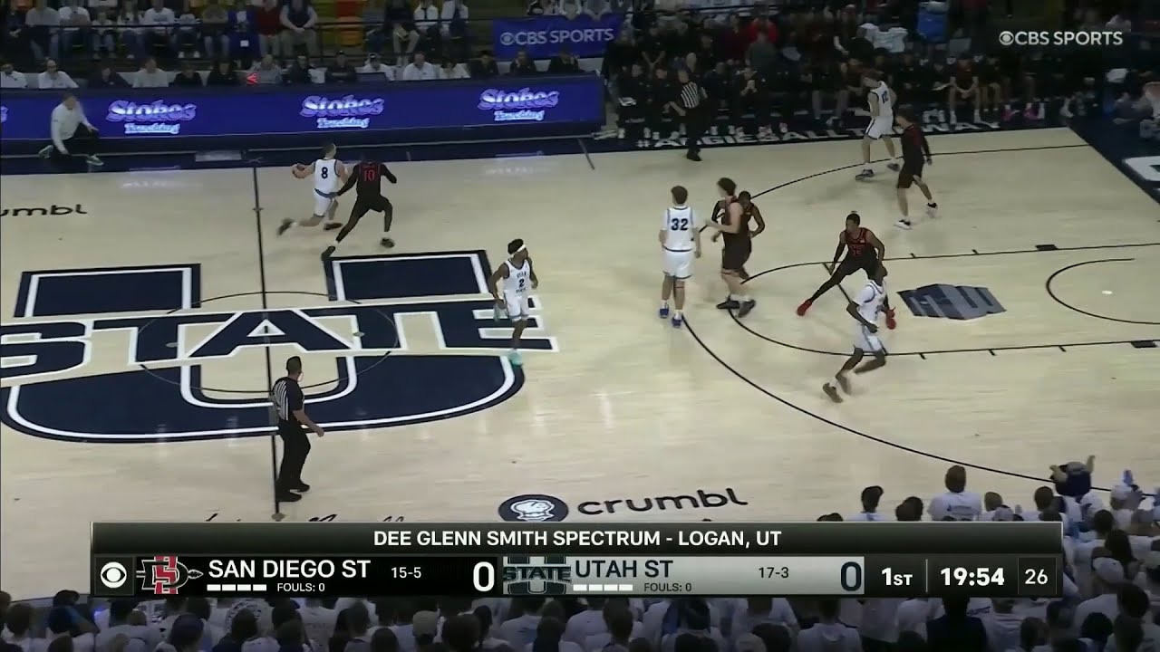 HIGHLIGHTS: San Diego State at Utah State Men's Basketball 1/31/2026
