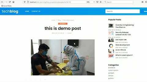 Dynamic Blog website using PHP OOP and MYSQL