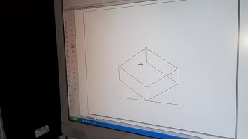 Isometric projection of square prism on rectangular slab