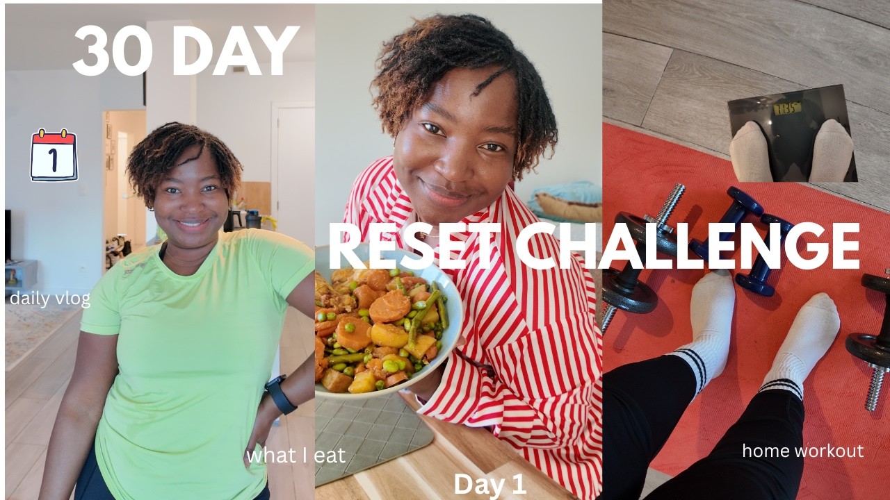 Day1/30 |10K steps + home workout + what I eat in (day in my life vlog)
