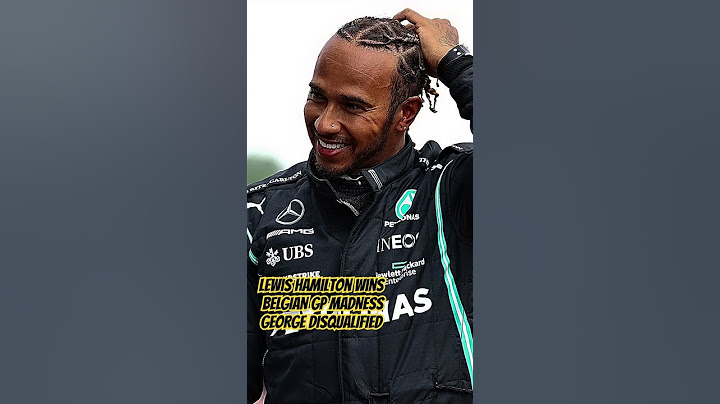 Russell Disqualification. Lewis Hamilton  wins Belgian GP #f1 #shorts