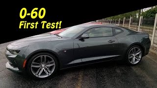 First Test! 2016 Camaro SS 0-60 MPH Acceleration