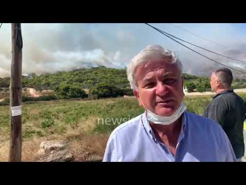 Κάηκαν σπίτια από τη φωτιά στην Κερατέα