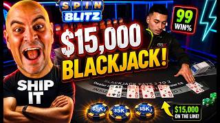 15,000 Double Down Blackjack W/ SpinBlitz