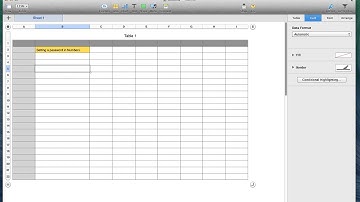 Password Protect Numbers Spreadsheet on a Mac