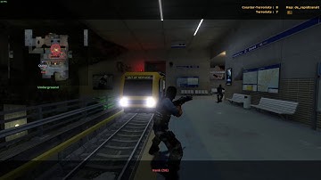 Counter-Strike: Source 15 VS 15 Bot Fight de_rapidtransit