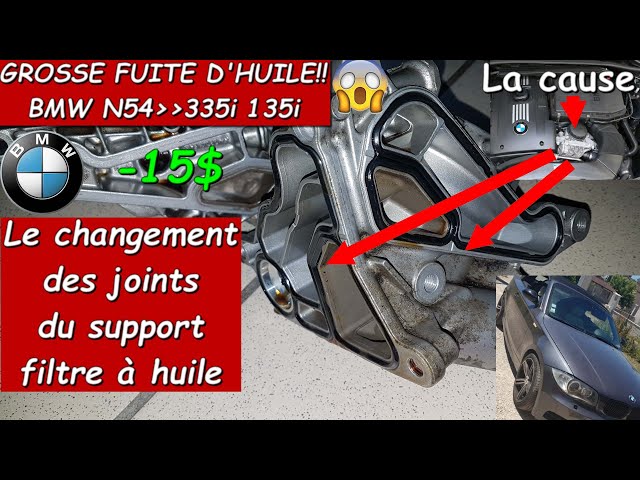 😱GROSSE FUITE D'HUILE BMW E92 E90 335i 135i ? CHANGER JOINTS DU SUPPORT  FILTRE A HUILE ✓ 💪 Pour -15€ - YouTube