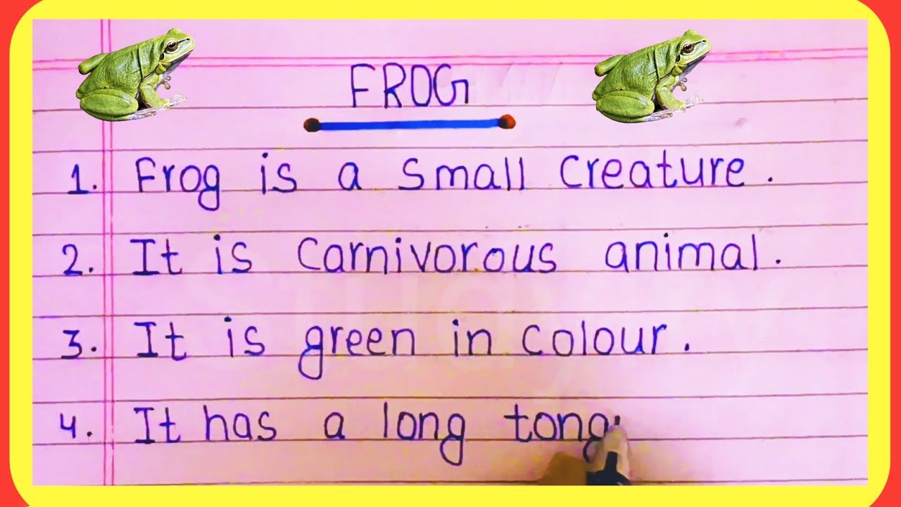 Short essay on frog in english / essay on frog/ mendhak per nibandh ...