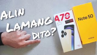 REALME NOTE 50 & ITEL A70 | Alin ang lamang dito? | COMPARISON Tagalog