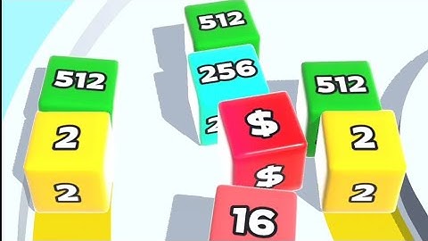 jelly run 2048game 😝❓🪀. all levels android. game play. trailer.ios