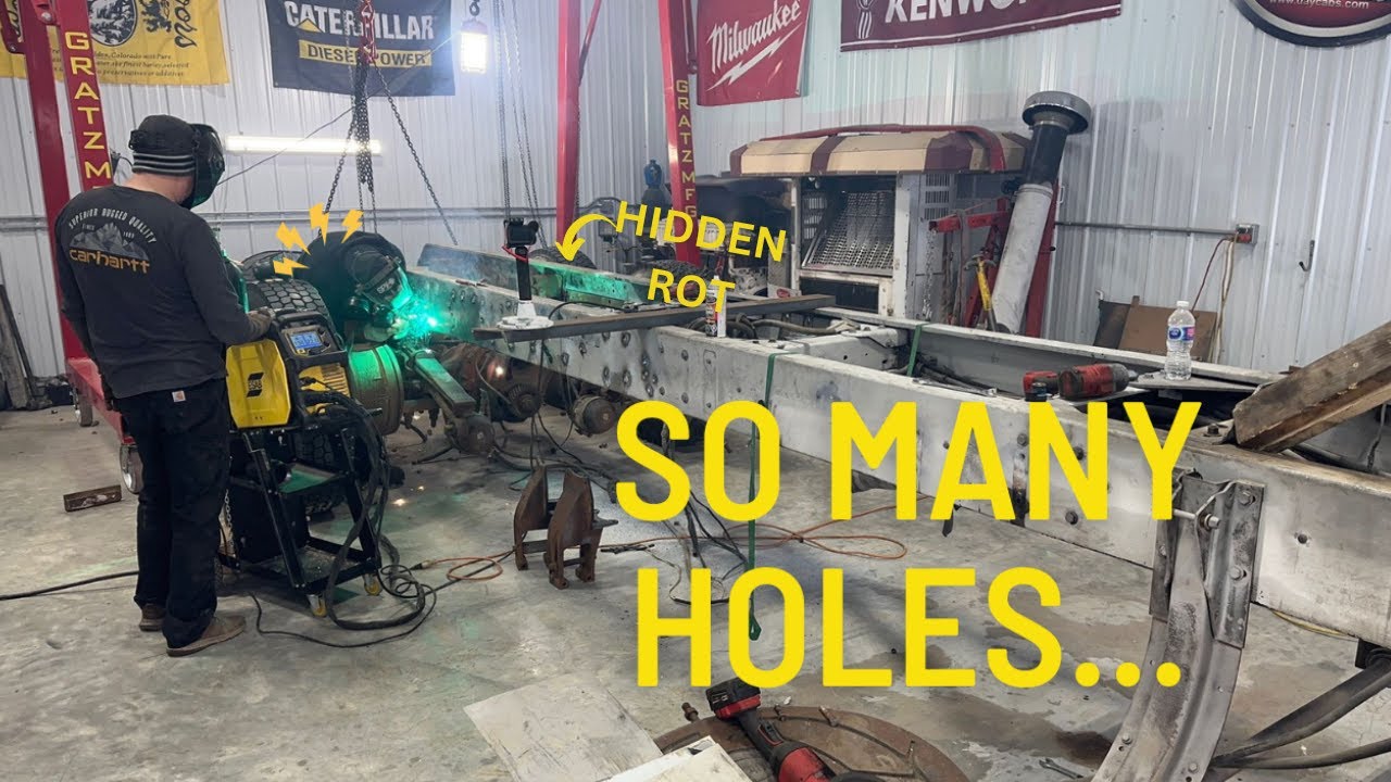 Found major HIDDEN ROT!! Filled holes with Mark from TWINSTICKGARAGE on the IRON DUKE project